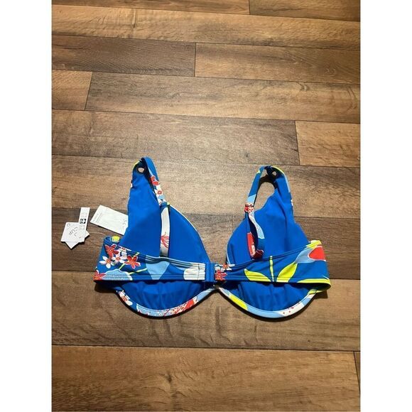 Roxy Floral Bikini Top Woman’s Size XL NEW - Picture 7 of 11